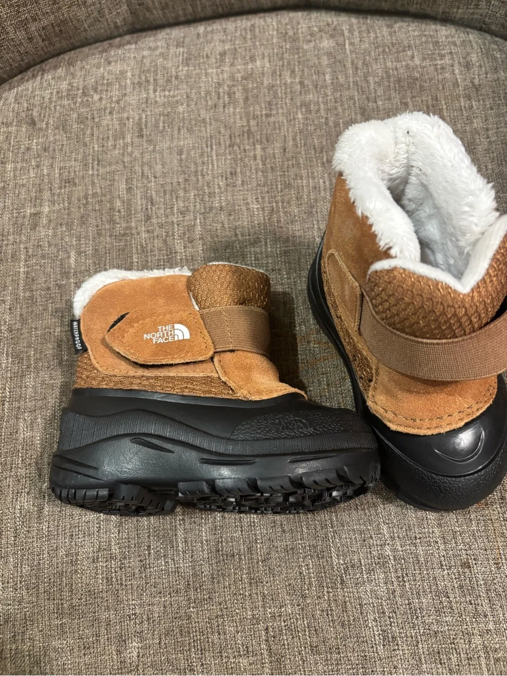 The North Face Kids' Tan & Black Insulated Snow Boots